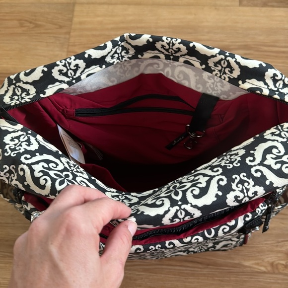 Petunia Pickle Bottom Boxy Backpack Diaper Bag in Frolicking in Fez Messenger - Picture 11 of 16